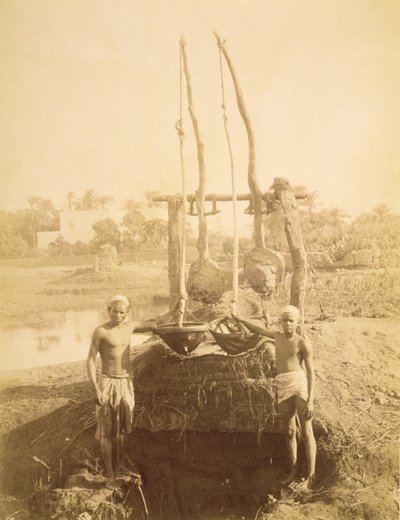 An Egyptian Irrigation Machine on the Banks of the Nile by G. Lekegian